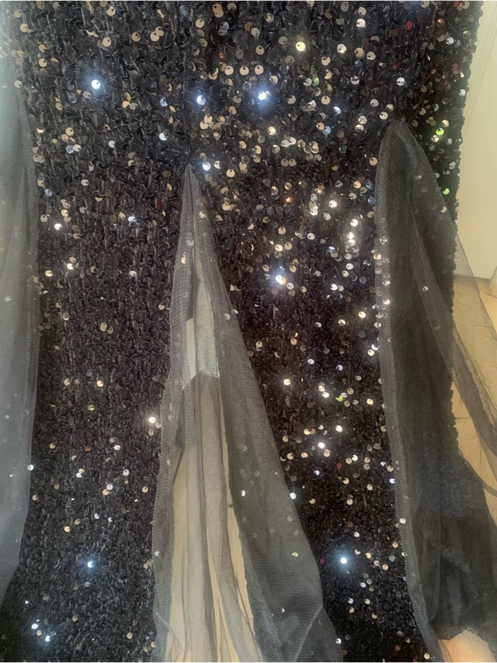 Twilight black sequin gown Size 1X from Fashion Nova. - Picture 8 of 16